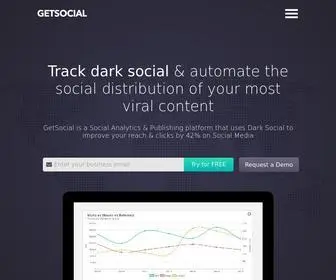 Getsocial.io(SaaS-based Dark Social Media Analytics platform) Screenshot