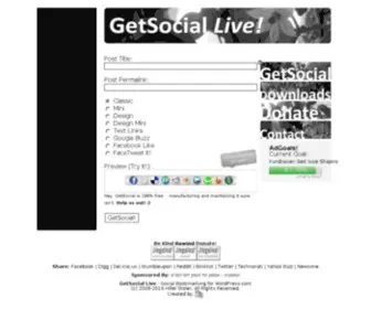 Getsociallive.com(GetSocial Live) Screenshot