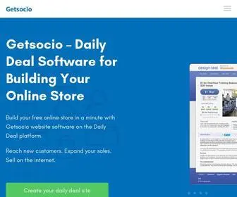 Getsocio.com(Daily Deal Software Platform) Screenshot