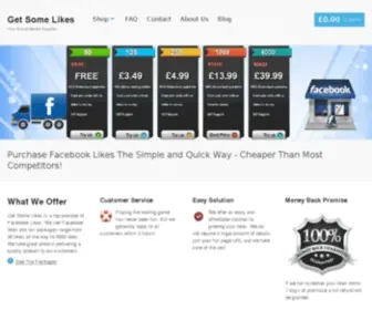 Getsomelikes.co.uk(Buy Facebook Likes) Screenshot