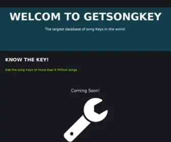 Getsongkey.com(Get Song KEY) Screenshot
