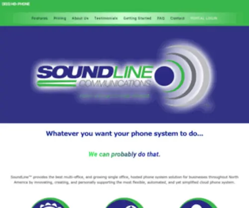 Getsoundline.com(Business VoIP Phone Systems) Screenshot
