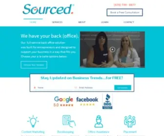 Getsourced.com(Sourced) Screenshot