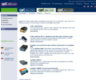 Getspec.com(Get your spectroscopy components) Screenshot