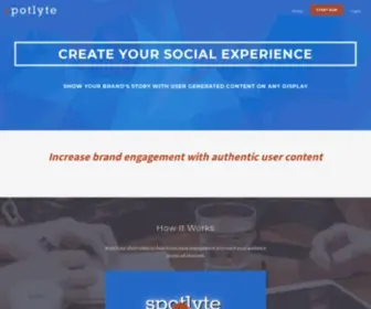 Getspotlyte.com(Social media aggregator) Screenshot