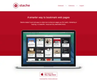 Getstache.com(A smarter way to bookmark web pages for Mac) Screenshot