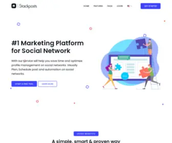 Getstackposts.com(Social Marketing Tool) Screenshot