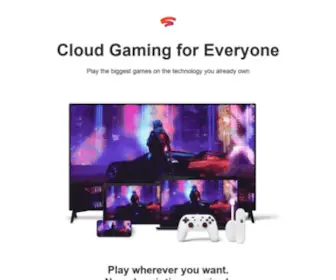 Getstadia.com(Google Stadia) Screenshot