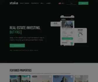 Getstake.com(The modern way for anyone to invest in real estate) Screenshot