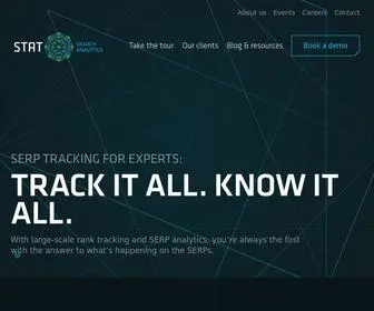 Getstat.com(Rank tracking for enterprise SEO) Screenshot