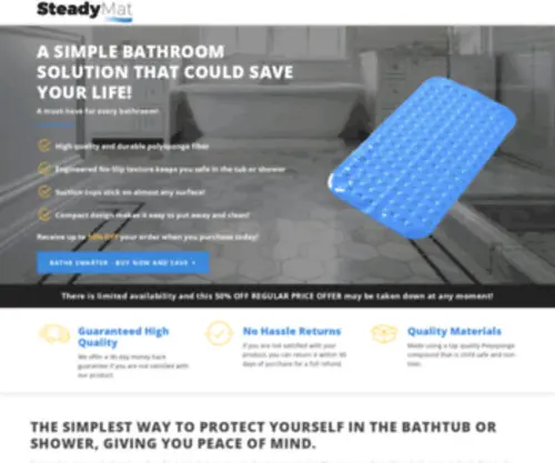 Getsteadymat.com(Anti-Slip SteadyMat) Screenshot