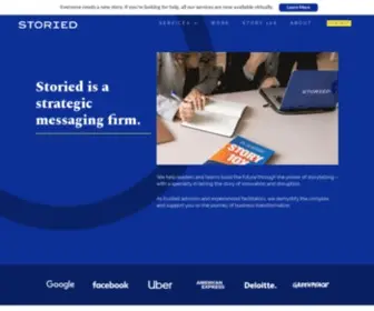 Getstoried.com(Storytelling & Narrative Experts for Disruption) Screenshot
