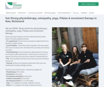 Getstrongphysio.com(Get Strong physiotherapy) Screenshot