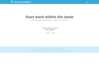 Getstudentwork.com(Vector Marketing Jobs) Screenshot