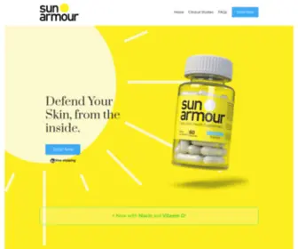 Getsunarmour.com(Sun Armour) Screenshot