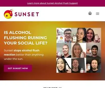 Getsunset.com(Sunset Alcohol Flush Support) Screenshot