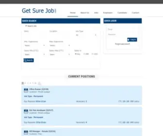 Getsurejob.com(Current Openings) Screenshot