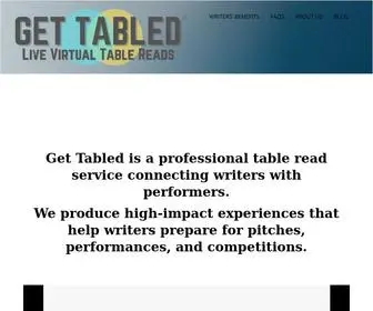 Gettabled.com(Live Virtual Table Reads) Screenshot