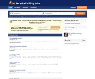 Gettechnicalwritingjobs.com(Your Technical Writing Jobs Site @) Screenshot