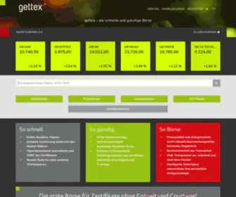 Gettex.de(Die schnelle und günstige Börse) Screenshot