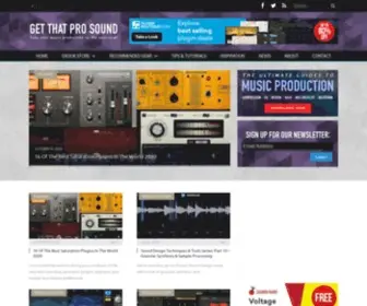 Getthatprosound.com(Get That Pro Sound) Screenshot