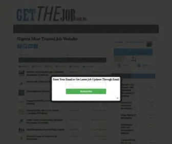 Getthejob.com.ng(Nigeria Most Trusted Job Website) Screenshot