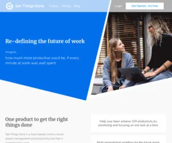 Getthingsdone.io(Project management tool) Screenshot