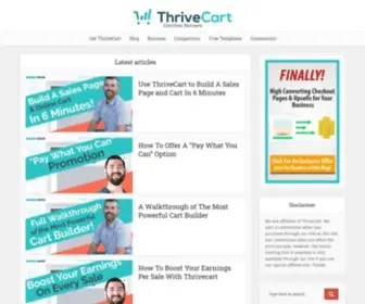 Getthrivecart.com(The Number 1 Shopping Cart Platform) Screenshot