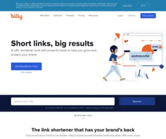 Getti.ps(Free URL shortener to create perfect URLs for your business. Bitly) Screenshot