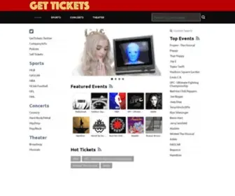 Gettickets.com(Your Trusted Ticket Outlet For All Concerts) Screenshot