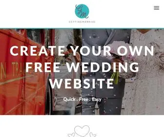 Gettingmarried.co.uk(Create Your Free Wedding Website) Screenshot
