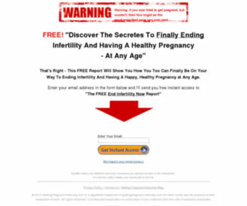 Gettingpregnant-Naturally.com(Infertility Solution) Screenshot