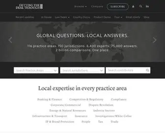 Gettingthedealthrough.com(The essential workflow tool for legal professionals with an international outlook. GTDT) Screenshot