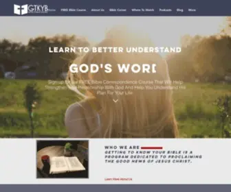 Gettingtoknowyourbible.com(Getting to Know Your Bible) Screenshot