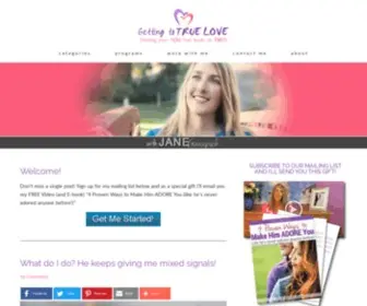 Gettingtotruelove.com(Dating coach) Screenshot