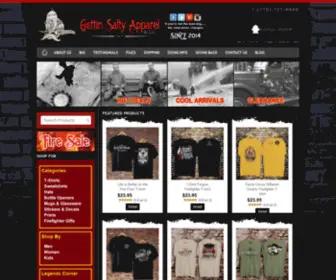 Gettinsaltyapparel.com(Fire Shirts) Screenshot