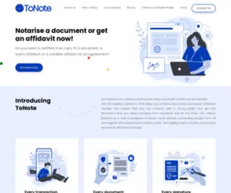 Gettonote.com(Notarise documents and get affidavits remotely) Screenshot