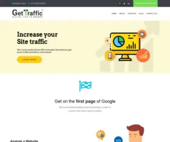 Gettraffic.co.in(Search engine optimization company) Screenshot