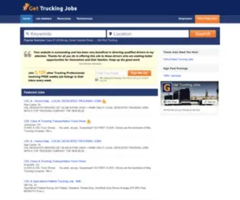 Gettruckingjobs.com(Your Trucking Jobs Site @) Screenshot
