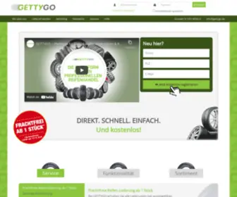 Gettygo.de(Das Reifendepot im Internet) Screenshot