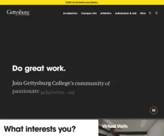 Gettysburg.edu(Gettysburg College) Screenshot