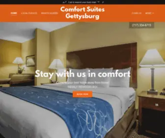 Gettysburgcomfortsuites.com(Comfort Suites Gettysburg) Screenshot