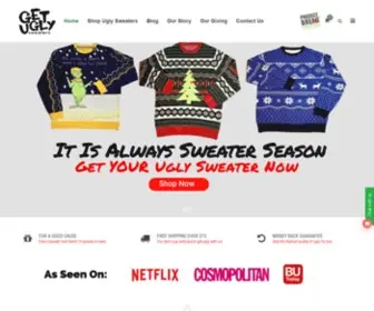 Getuglysweaters.com(Ugly christmas sweaters) Screenshot