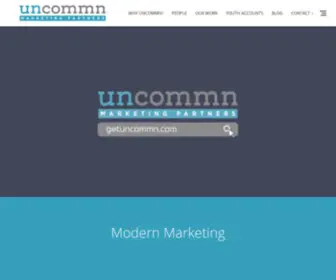 Getuncommn.com(Modern marketing agency) Screenshot