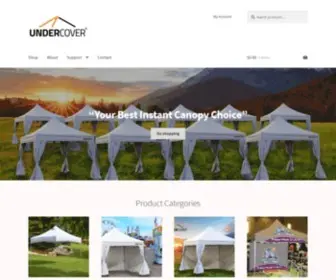 Getundercover.com(Best Craft Show Canopies by UNDERCOVER) Screenshot
