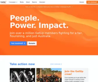 Getup.org(Home) Screenshot