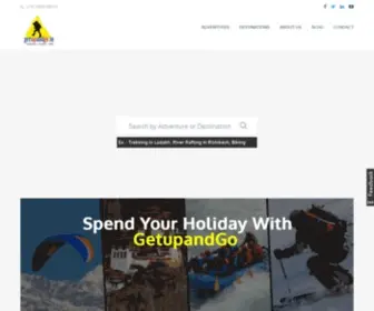 Getupandgo.in(Adventure Tourism Company India) Screenshot