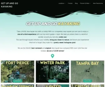 Getupandgokayaking.com(Clear Kayak Tours in Florida) Screenshot