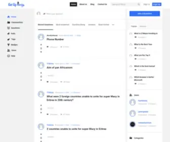 Getupgenie.com(Get Up Genie Ask a question get answer instantly) Screenshot
