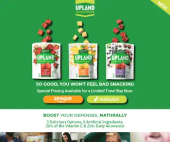 Getuplandsnacks.com(Healthy & 100% Natural Source of Vitamin C & Zinc Using Innovative Freeze Dried Technology) Screenshot